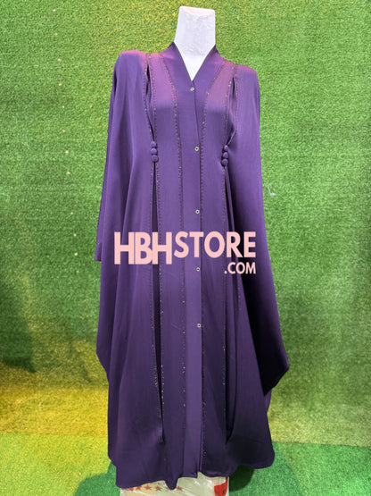 Dubai Kaftan With Button Pleats