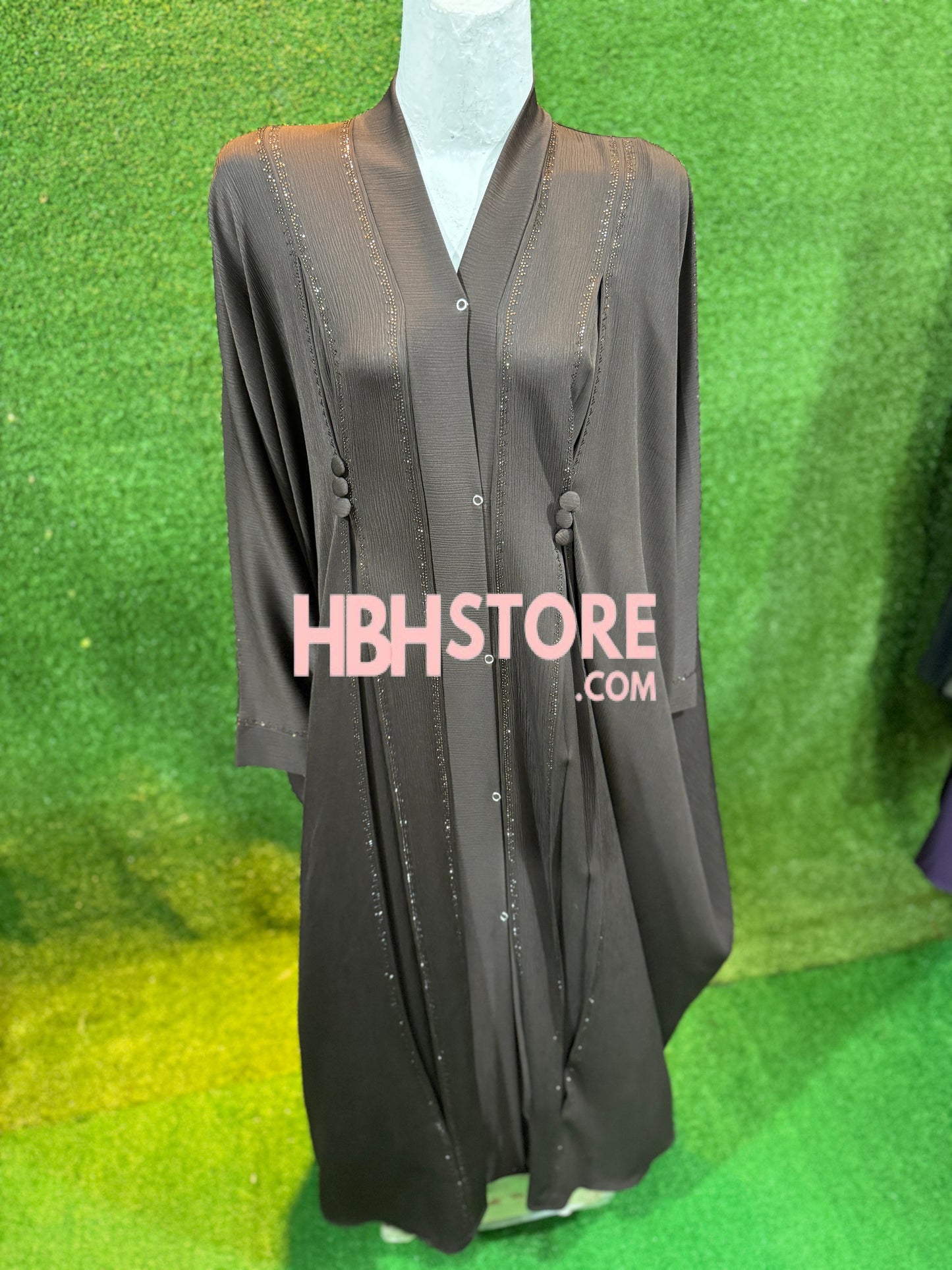 Dubai Kaftan With Button Pleats