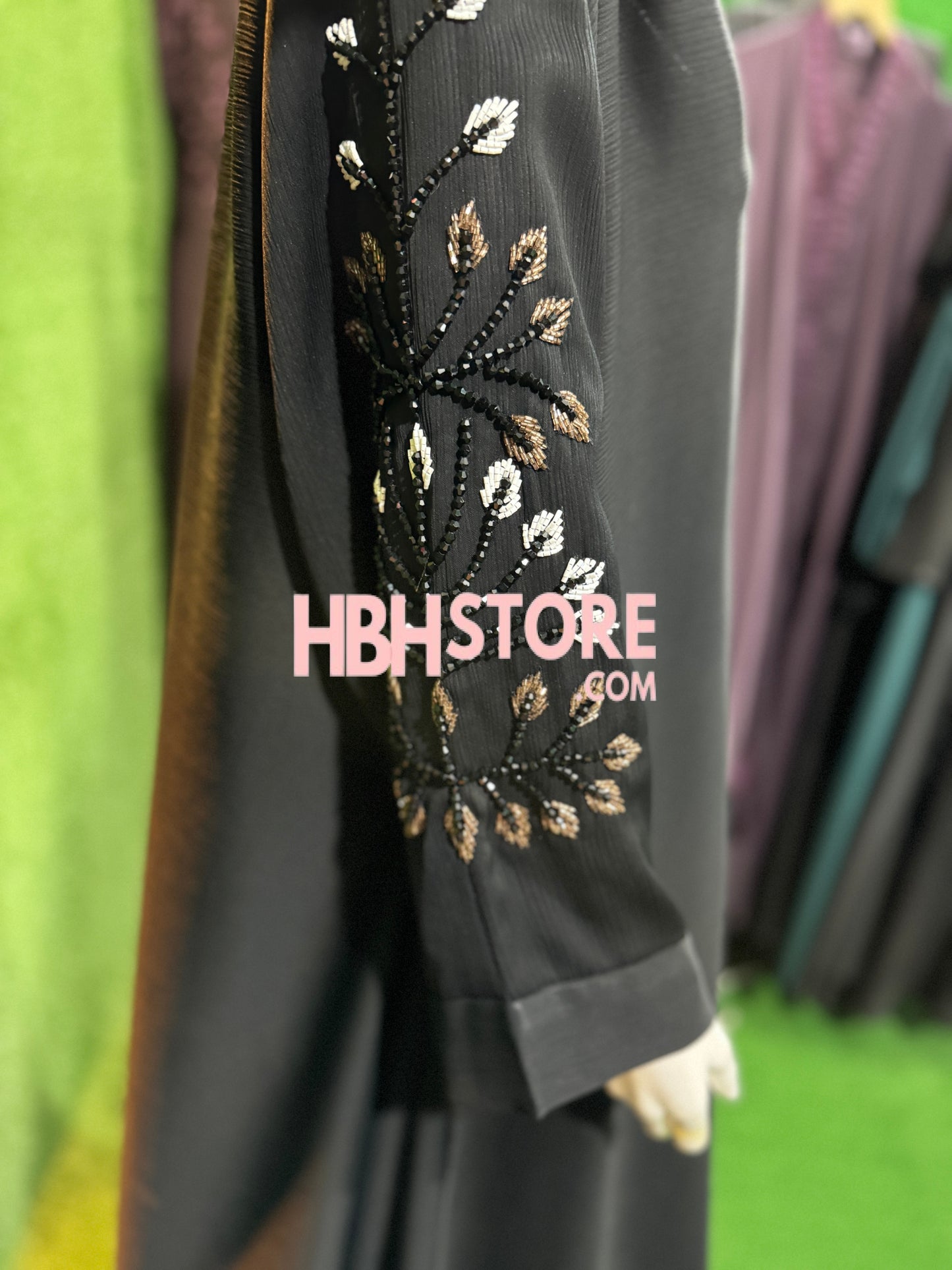 Dubai Zari Work Handmade Abaya