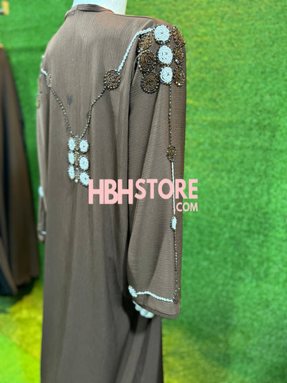 Dubai Zari Work Handmade Abaya