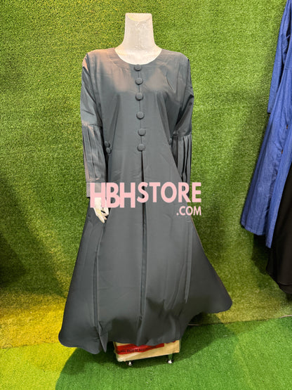 Button Style Pleates Sleeves