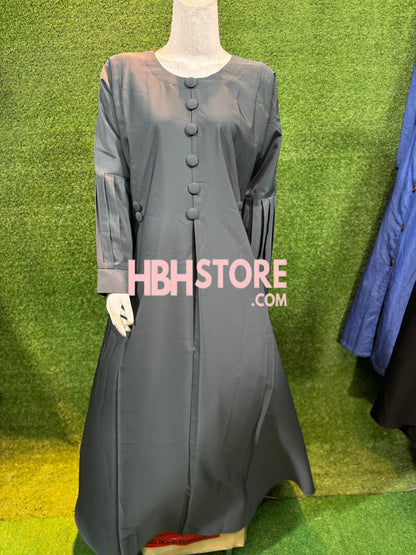 Button Style Pleates Sleeves