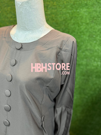 Button Style Pleates Sleeves