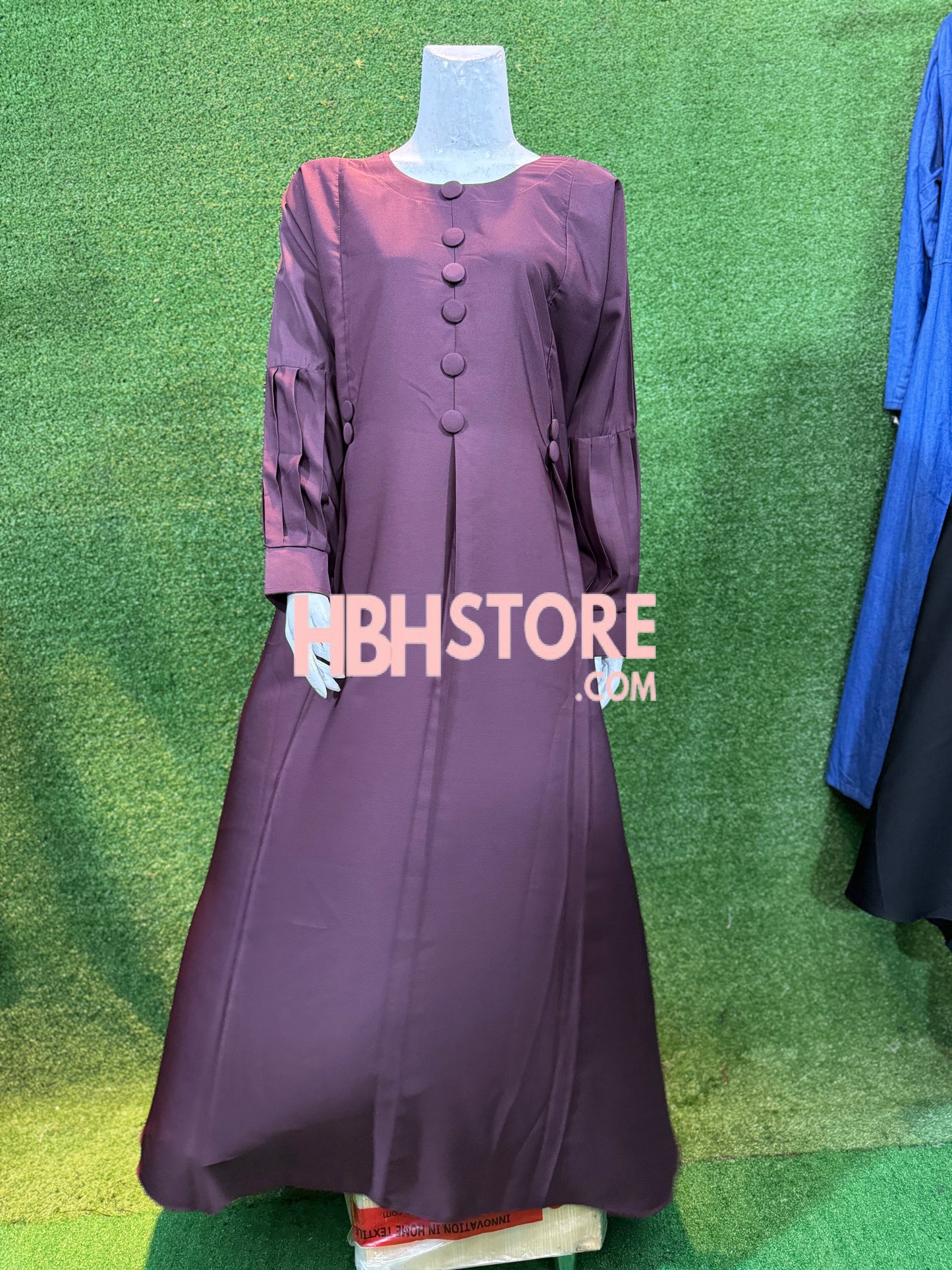 Button Style Pleates Sleeves