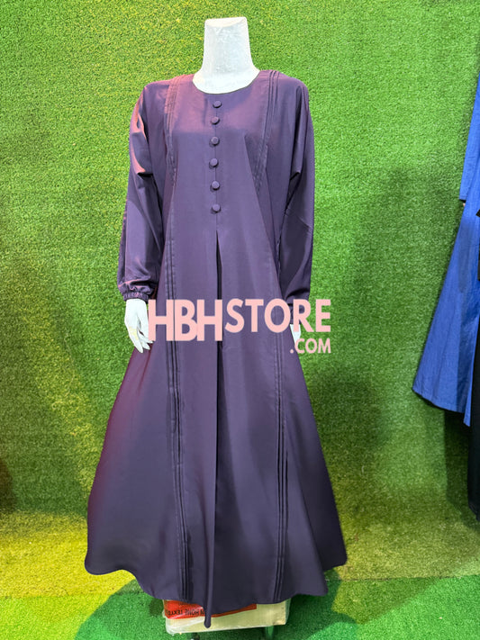 BUTTON STYLE CHUNUT ABAYA