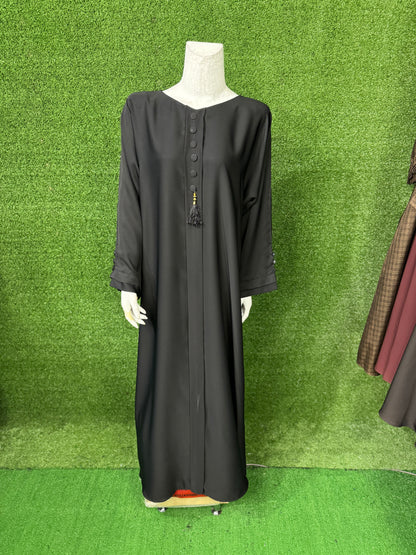 Buttons Front Close abaya