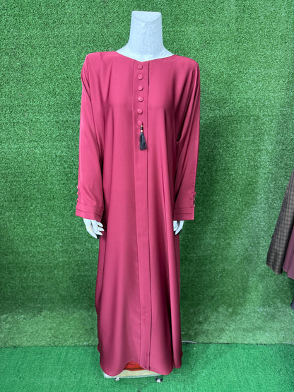 Buttons Front Close abaya