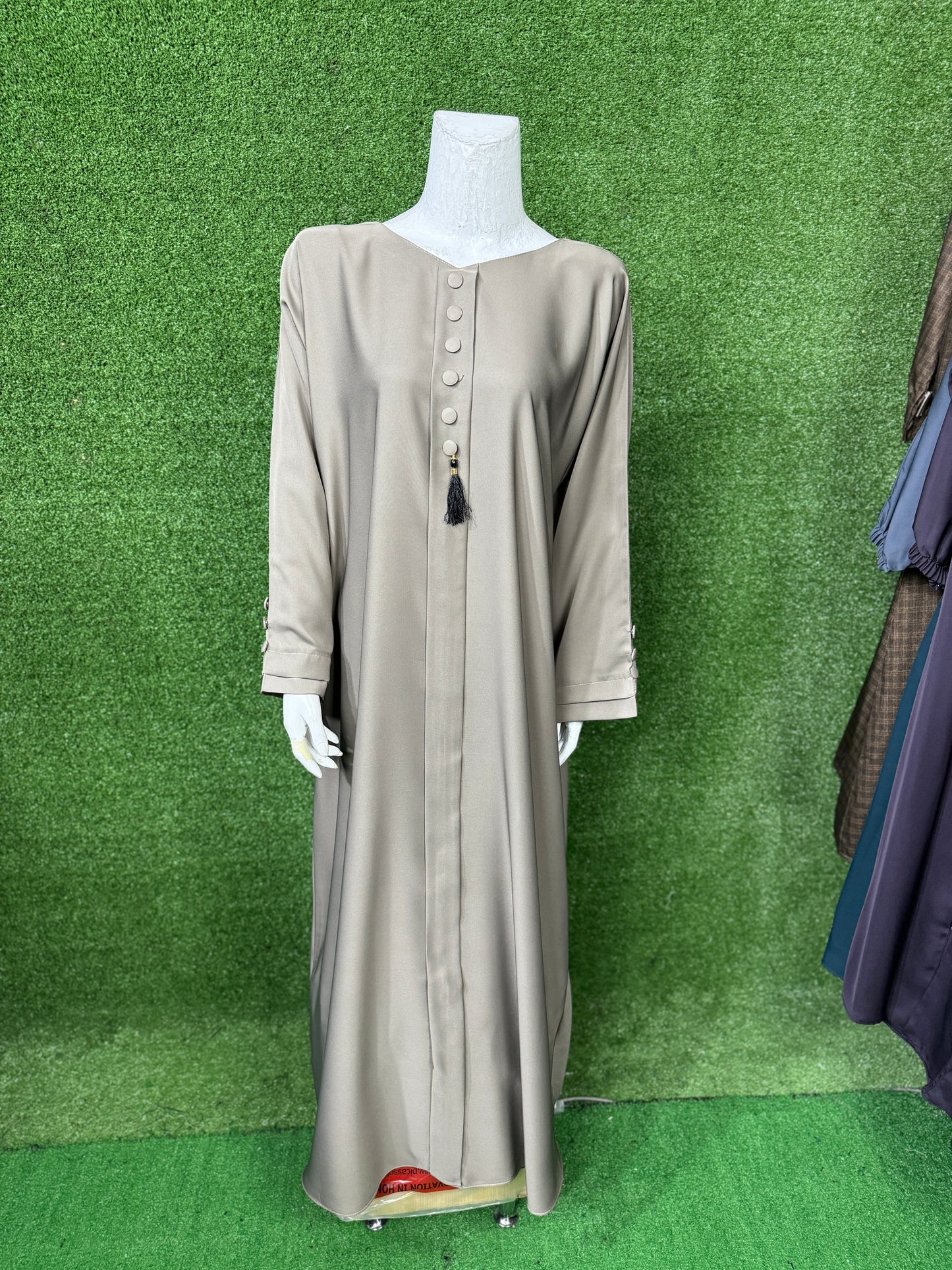 Buttons Front Close abaya