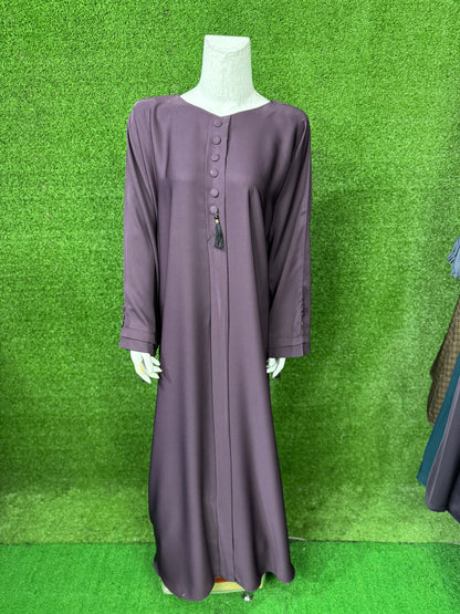 Buttons Front Close abaya