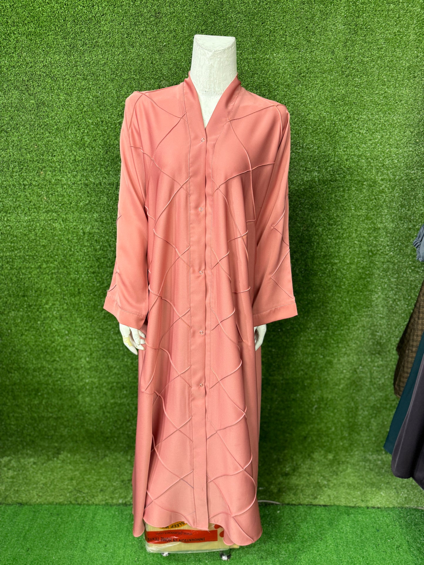 Front Open PinTuks Abaya