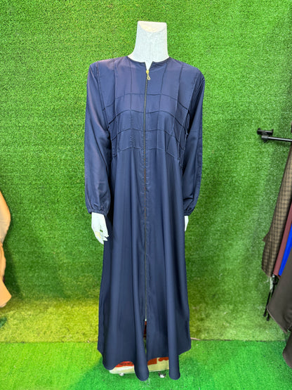 Front open Zipper Abaya