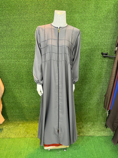 Front open Zipper Abaya