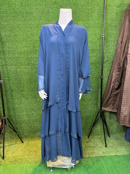 THREE LAYERS ABAYA WITH STOLER