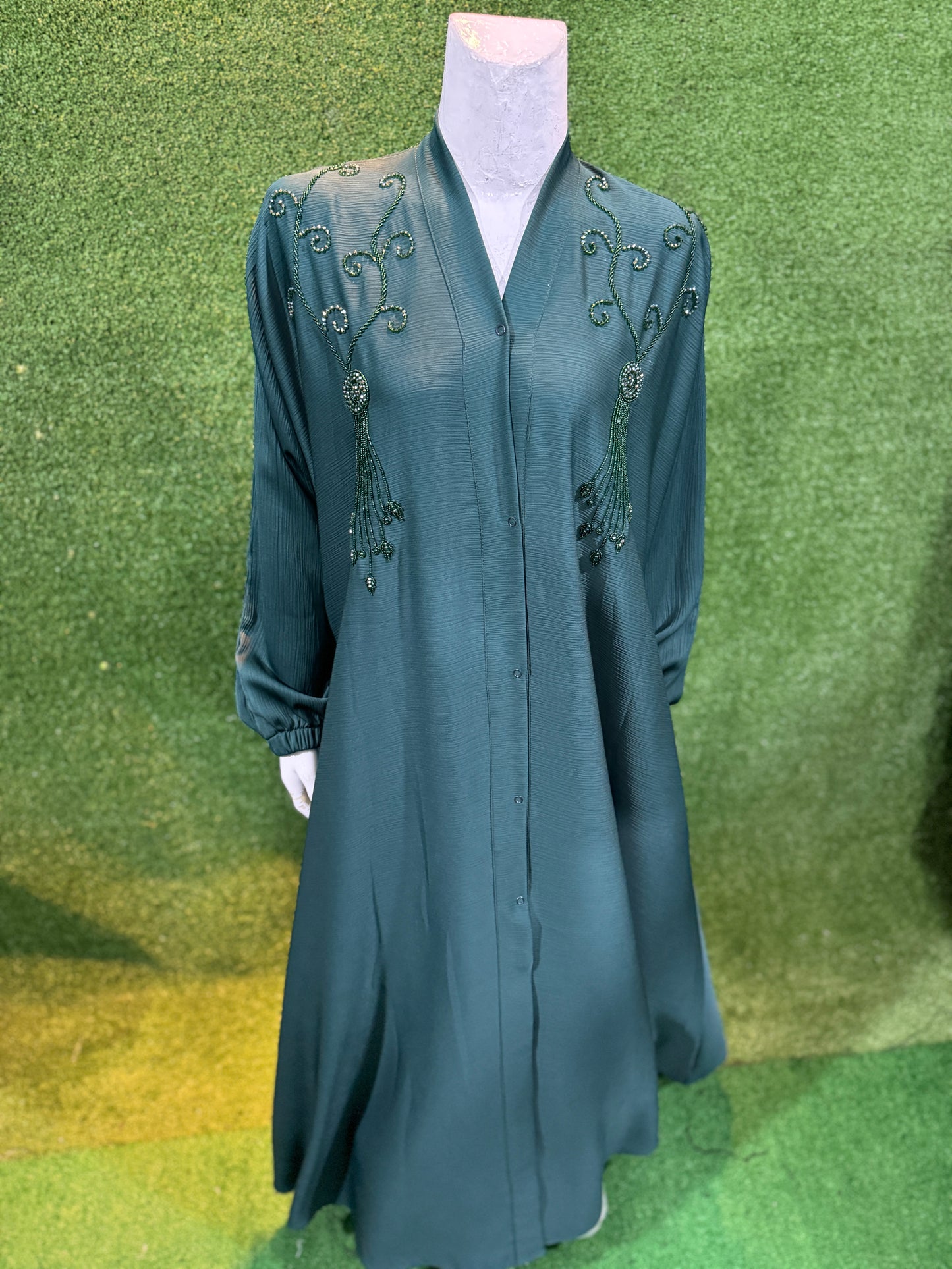 Dubai Zari Work Handmade Abaya