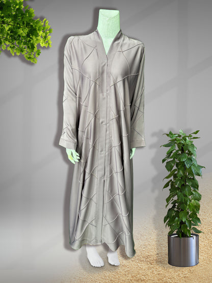 Front Open PinTuks Abaya